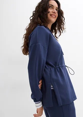 Oversize triko z měkkého materiálu scuba • tmavě modrá • bonprix obchod