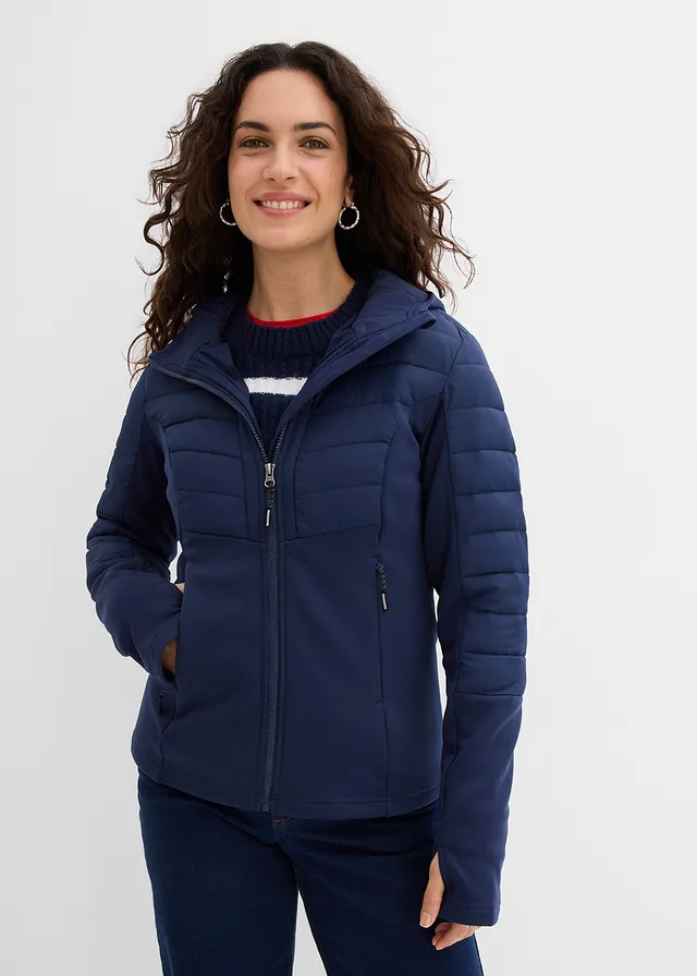 Veste matelassée déperlante avec softshell