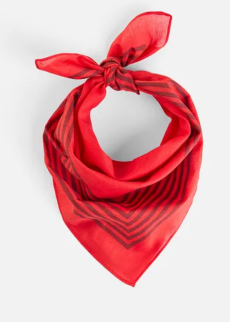 Foulard • fraise-rouge rubis rayé • Boutique bonprix