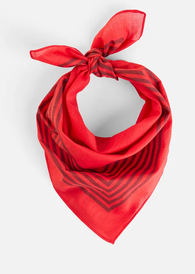 Foulard • fraise-rouge rubis rayé • Boutique bonprix