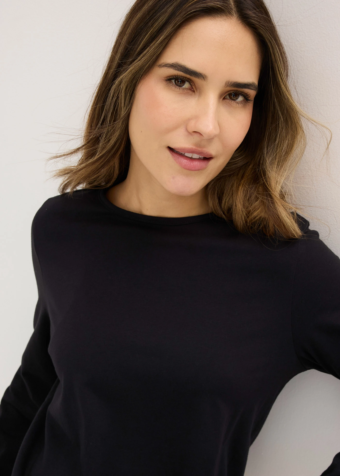 Chemise de nuit à dentelle • noir • Boutique bonprix