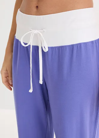 Pantaloni de pijama • albastru-lila/alb • magazin bonprix