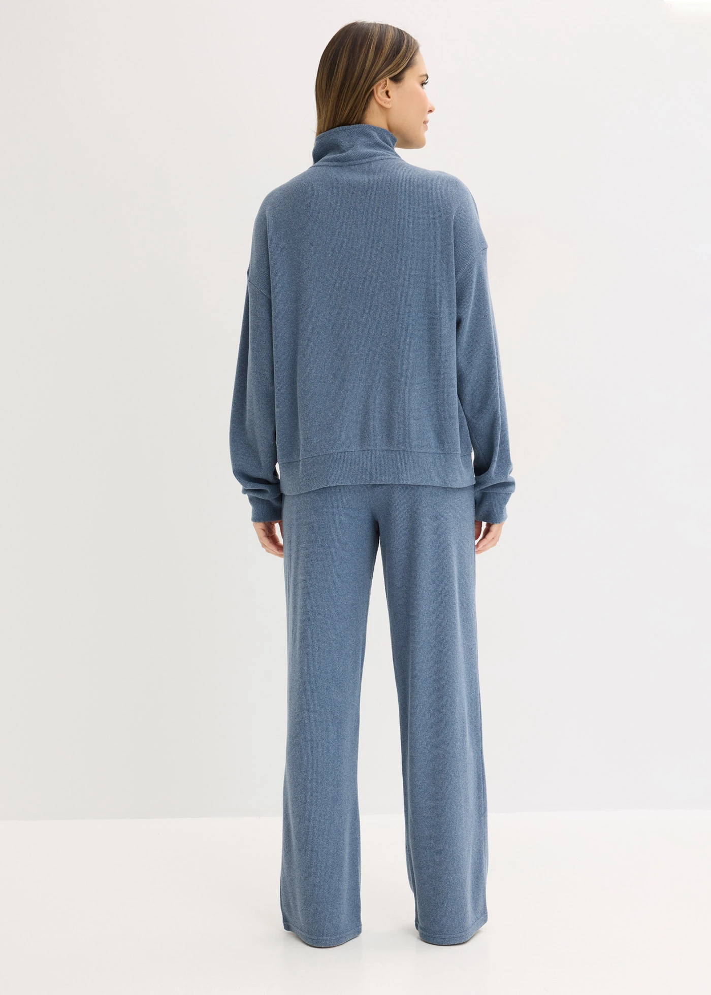 Huispak van zacht jersey • donkerblauw mêlee • bonprix online shop