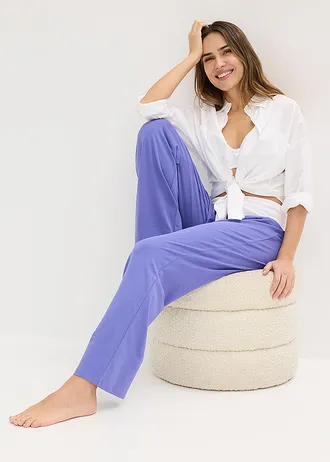 Pantaloni de pijama • albastru-lila/alb • magazin bonprix