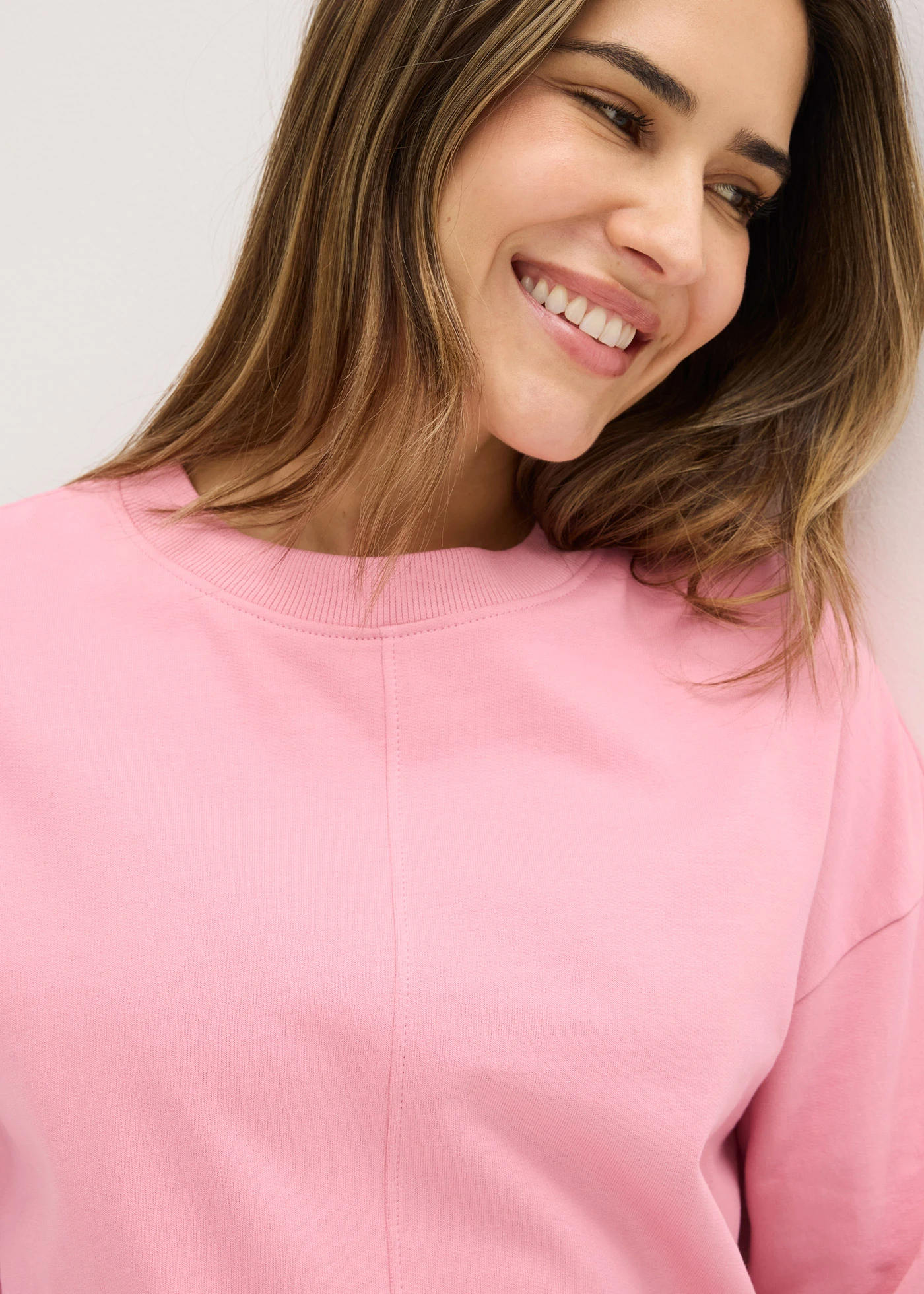 Costum de casă casual cu bluză mai scurtă • violet-orhidee fumuriu • magazin bonprix