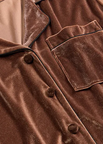 Ensemble d’intérieur en velours • marron • Boutique bonprix