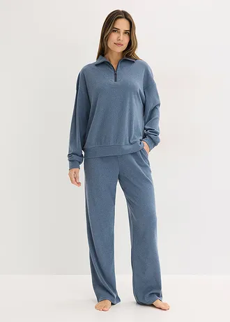 Huispak van zacht jersey • donkerblauw mêlee • bonprix online shop