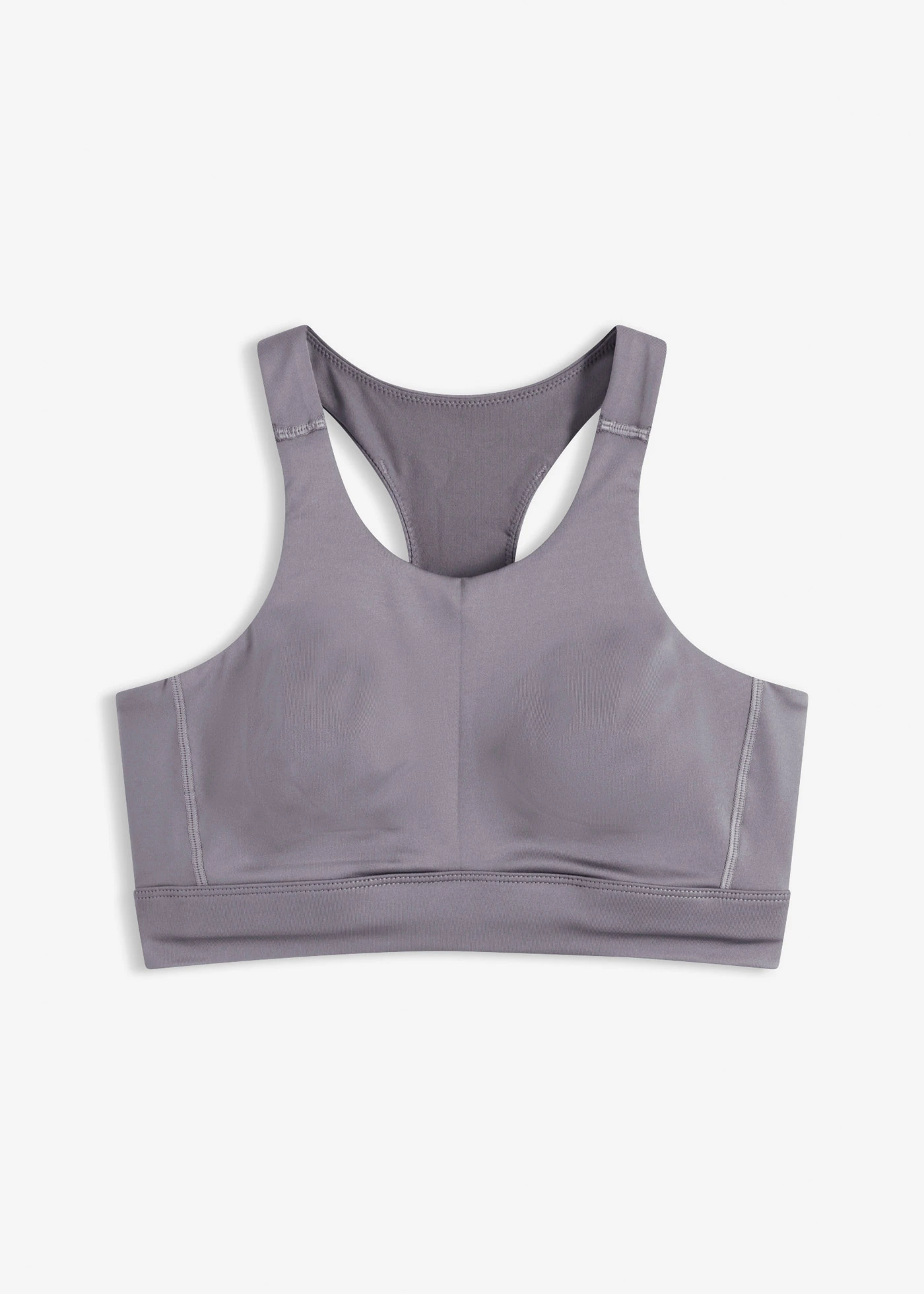 Racerback sport melltartó, enyhe tartással • gránitszürke • bonprix áruház