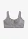 Soutien-gorge de sport toucher coton, maintien modéré, Couleur: gris granit