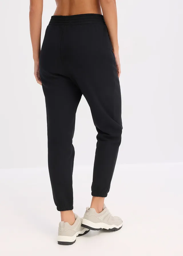 Jogging forme sarouel 100% coton, Couleur: noir