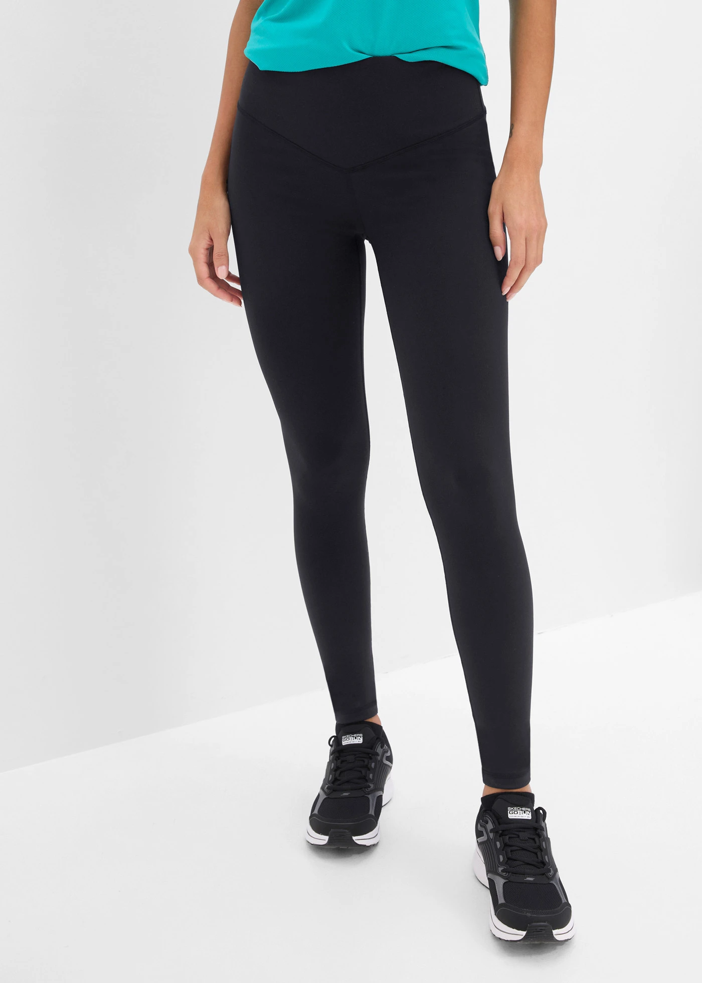 Corrigerende sportlegging van stevig katoenachtig materiaal • zwart+grijs • bonprix online shop