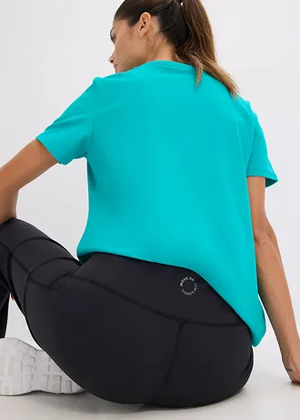 Sportlegging van stevig katoenachtig materiaal met rechte pijpen • zwart+grijs • bonprix online shop