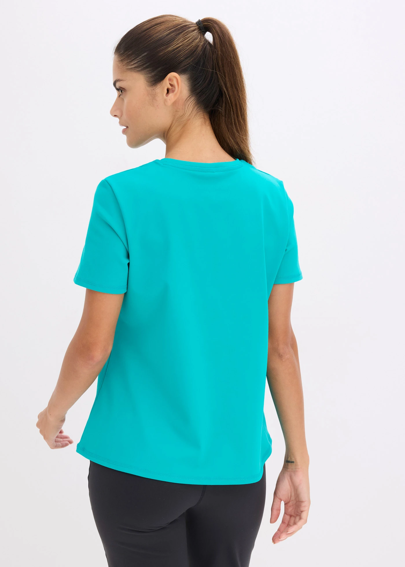 Sportshirt van stevig katoenachtig materiaal • smaragd • bonprix online shop