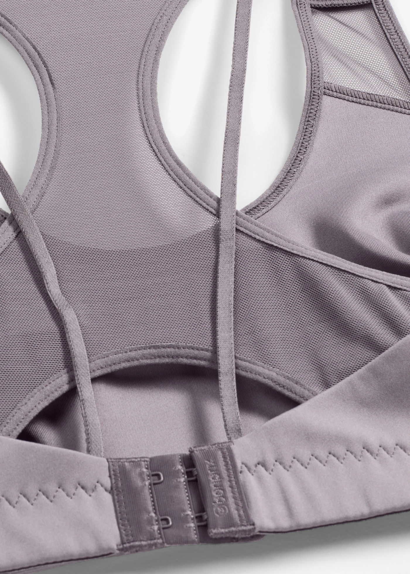 Biustonosz sportowy o średnim stopniu podtrzymywania, z lekkim połyskiem • szary granitowy • sklep bonprix