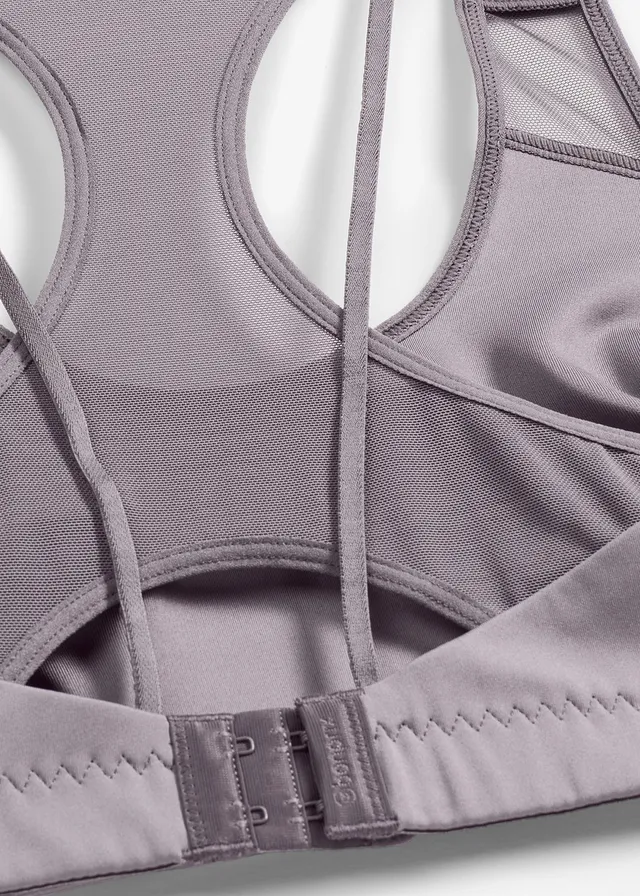 Soutien-gorge de sport légèrement brillant, maintien modéré • gris granit • product-page.page-title-suffix