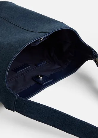 Vaková kabelka s prackovým detailom • modrá stone • obchod bonprix