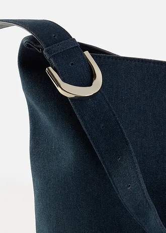 Vaková kabelka s prackovým detailom • modrá stone • obchod bonprix