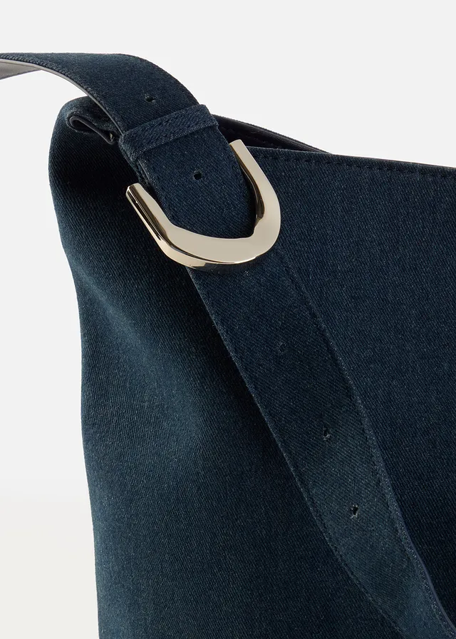 Buideltas met gesp, Kleur: blue stone