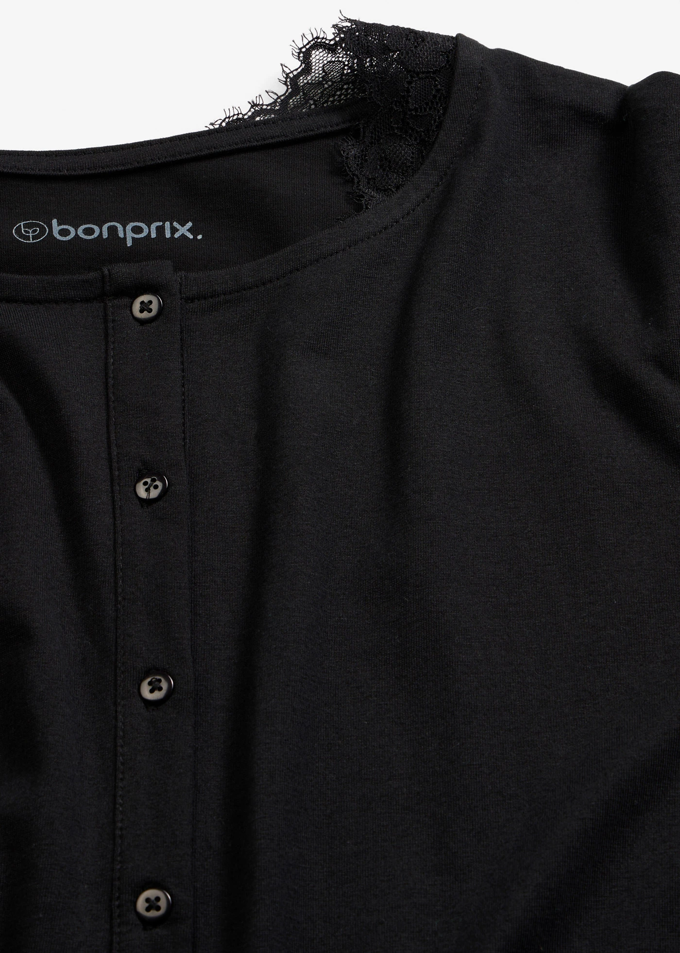 Pyjama en coton doux • noir • Boutique bonprix