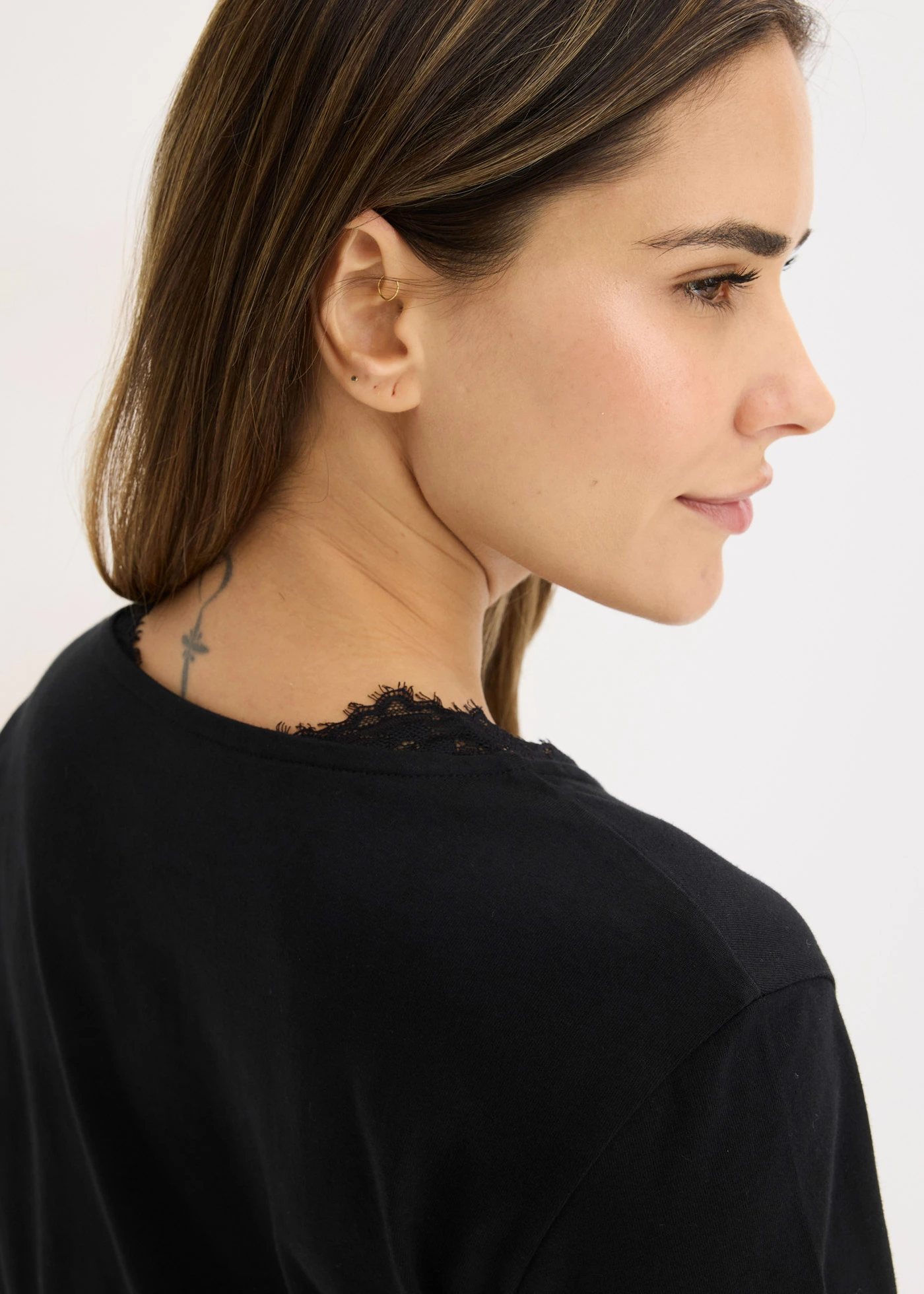 Pyjama en coton doux • noir • Boutique bonprix