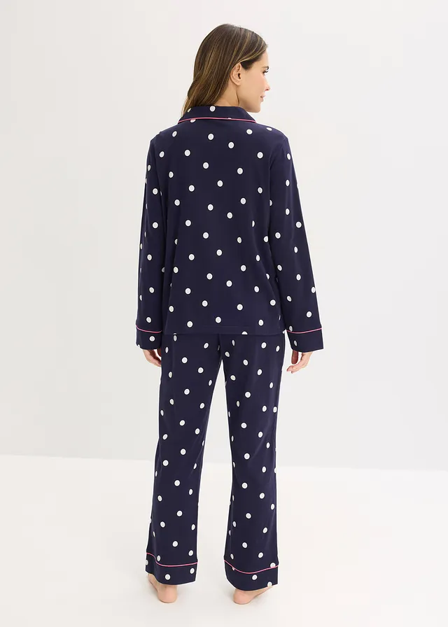 Pyjama • maritiemblauw-wit gestippeld • product-page.page-title-suffix