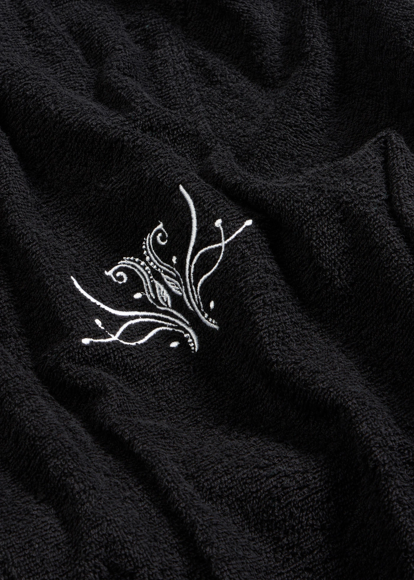 Frotté badjas van katoen • zwart • bonprix online shop