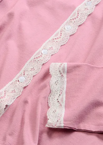 Pyjama met knoopsluiting • mauve-wolwit • bonprix online shop