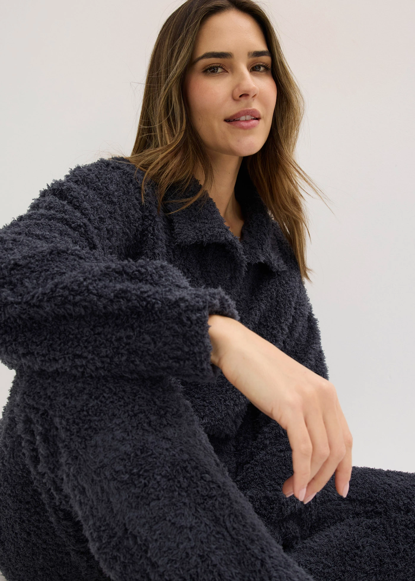 Ensemble d’intérieur large en matière douce • bleu nuit • Boutique bonprix