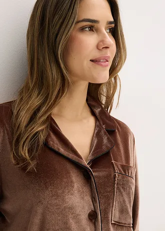 Ensemble d’intérieur en velours • marron • Boutique bonprix