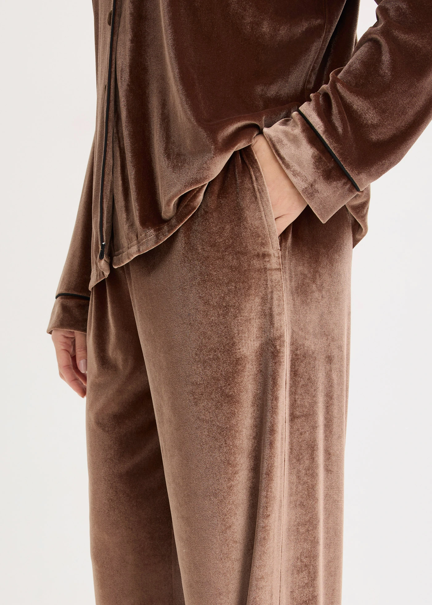 Ensemble d’intérieur en velours • marron • Boutique bonprix