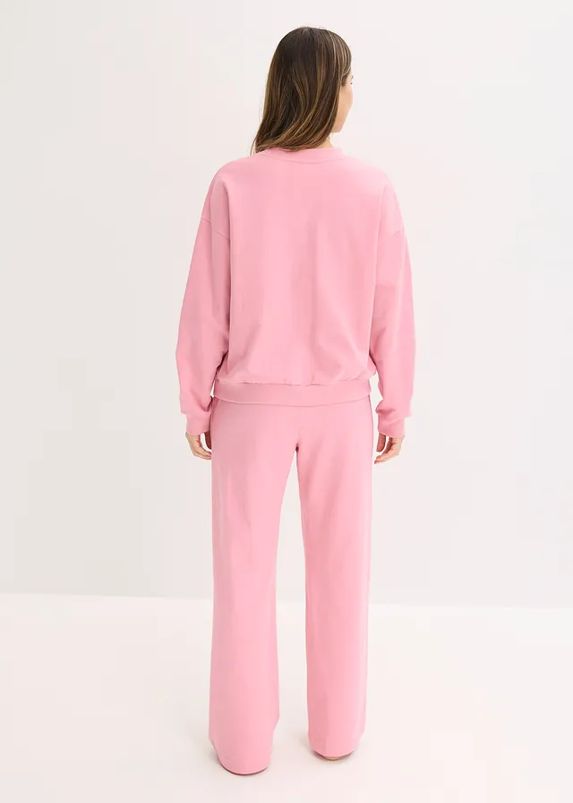 Ensemble d’intérieur en sweat avec haut raccourci • orchidée fumé • product-page.page-title-suffix