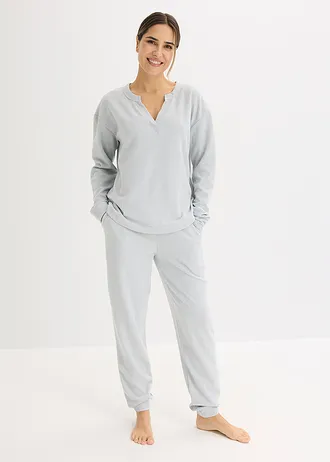 Huispak van zachte jersey • lichtgrijs gemêleerd • bonprix online shop