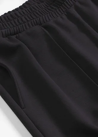 Otthoni együttes Scuba anyagból, rövidített felsőrésszel • fekete • bonprix áruház