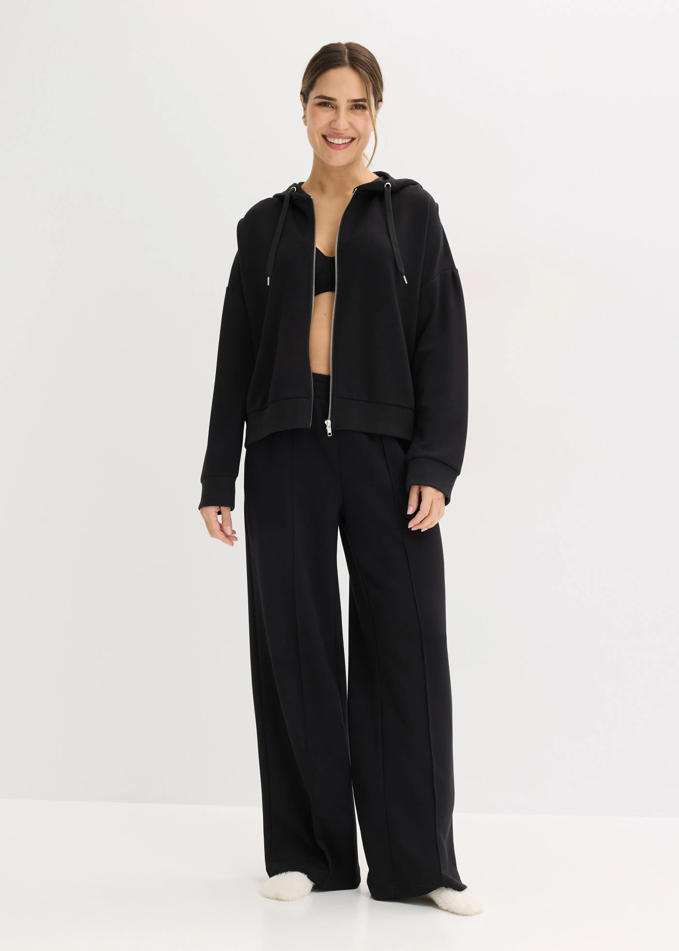 Huispak van scuba • zwart • bonprix online shop