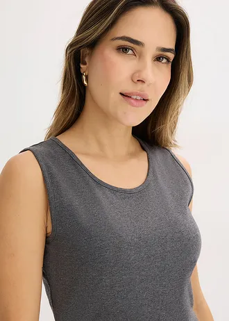 Costum de casă loungewear (set/3 piese) cu viscoză • gri melanj • magazin bonprix