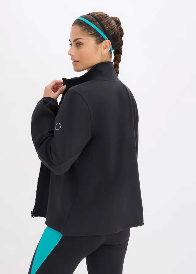Oversized sportjas van stevig katoenachtig materiaal • zwart+grijs • product-page.page-title-suffix