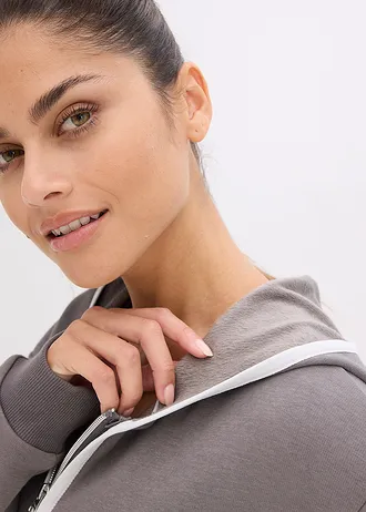 Thermo sweatvest, sneldrogend • granietgrijs • bonprix online shop