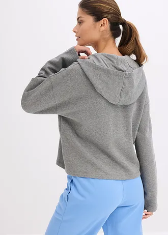 Sweat zippé coton • gris chiné • Boutique bonprix