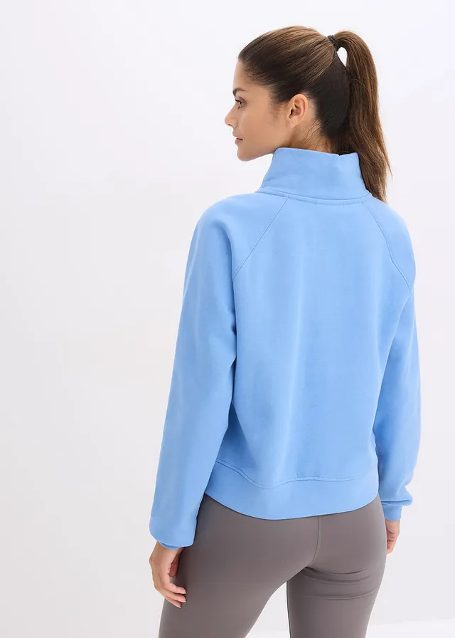 Sweat-shirt 100% coton, Couleur: bleu moyen
