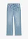 Jean droit taille mi-haute, Couleur: bleu clair denim