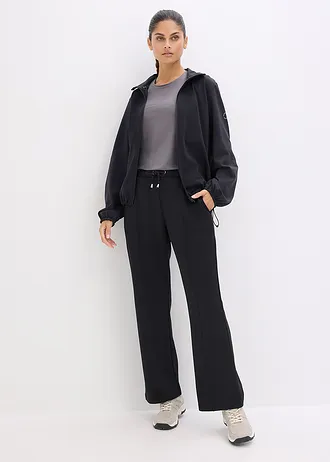 Pantalon de sport avec coutures décoratives, Couleur: noir