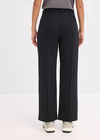 Pantaloni sport cu cusături decorative • negru • magazin bonprix