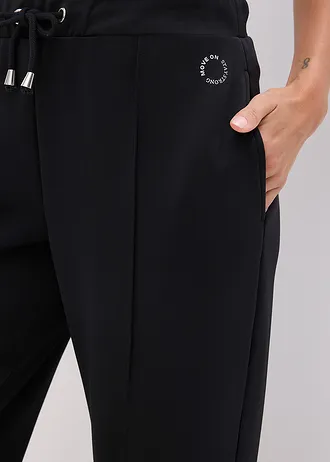 Pantaloni sport cu cusături decorative • negru • magazin bonprix