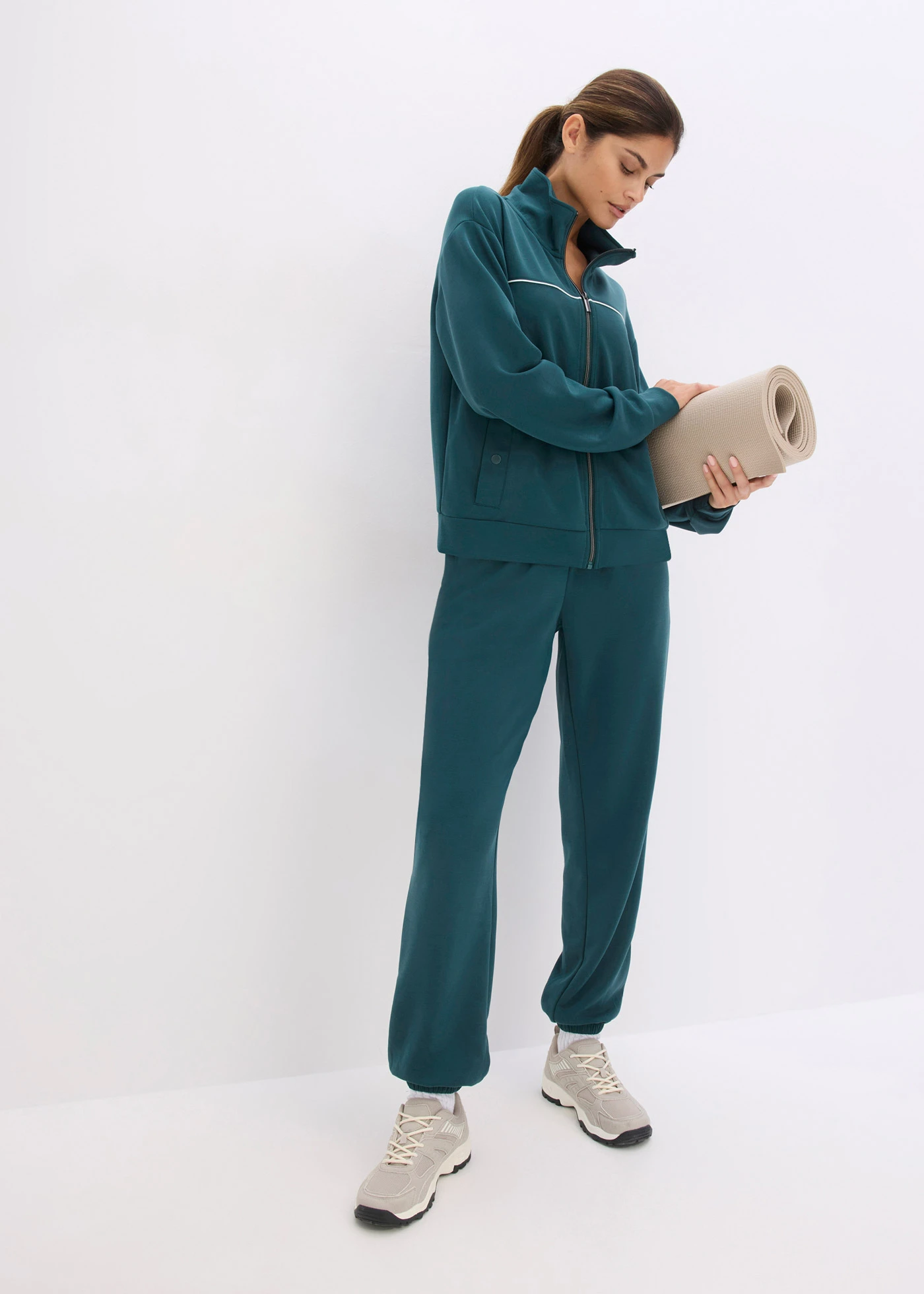 Ultrasofte outdoor jas met modal • petrolgroen • bonprix online shop