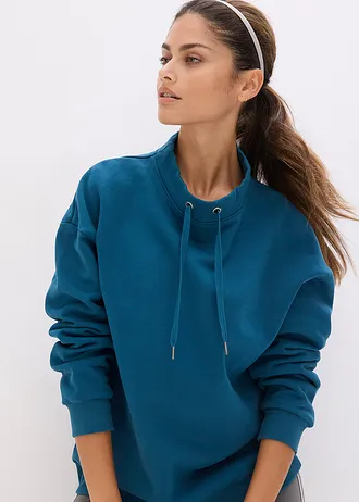 Bluza z czystej bawełny organicznej • niebieskozielony • sklep bonprix