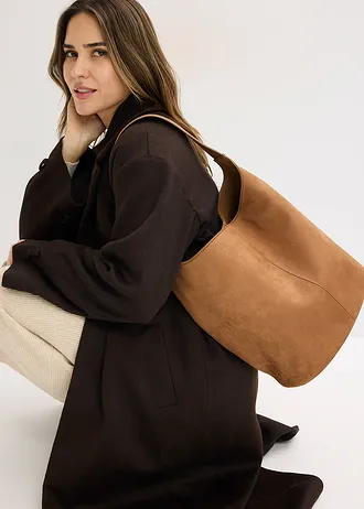 Geantă tip sac cu cataramă • maro • magazin bonprix