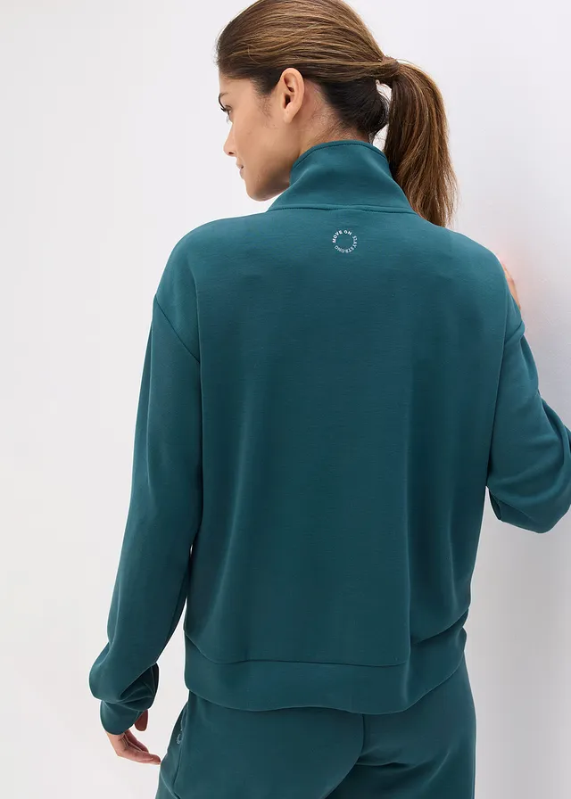 Ultrasofte outdoor jas met modal, Kleur: petrolgroen