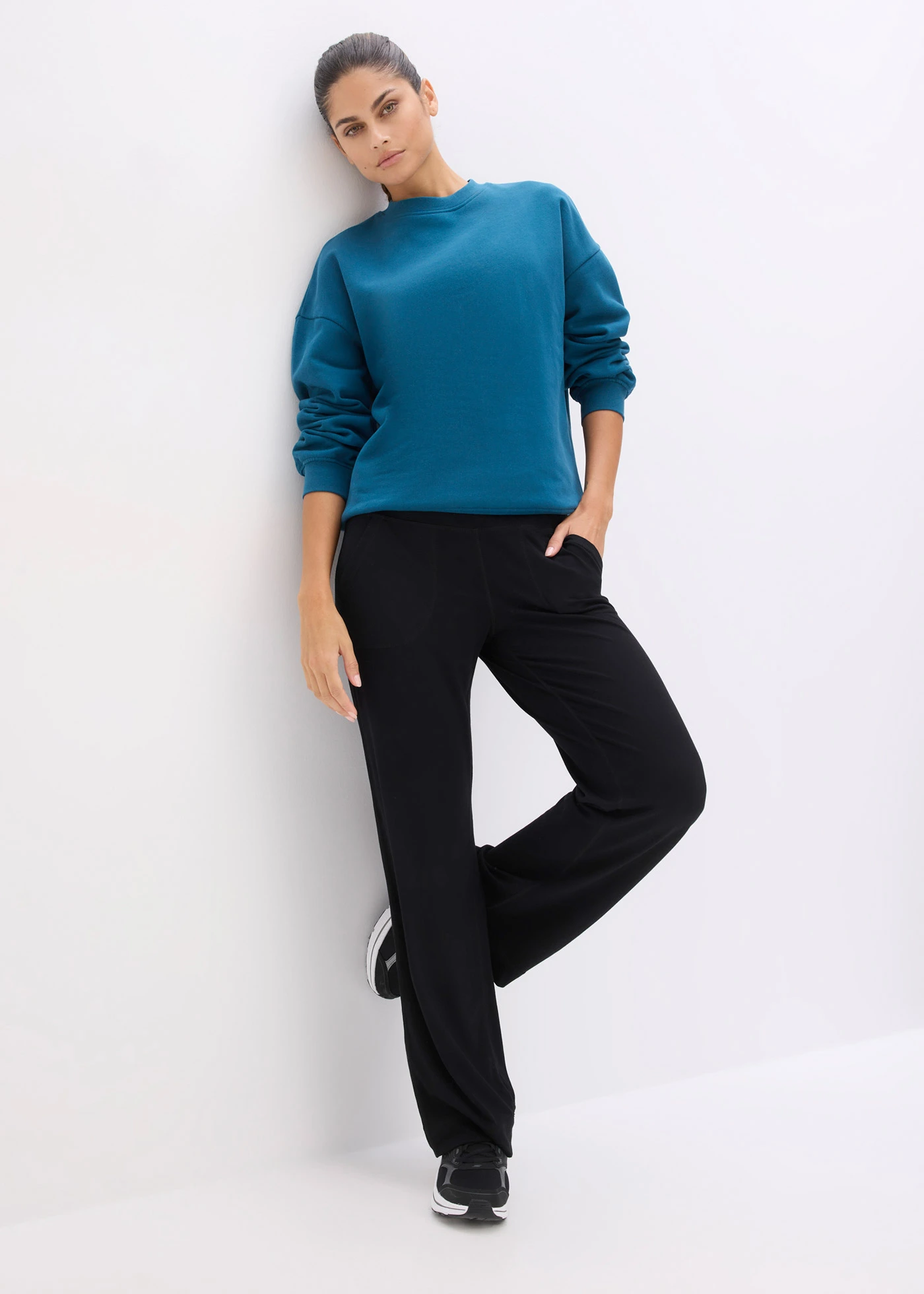 Sweat oversize 100% coton • pétrole • Boutique bonprix