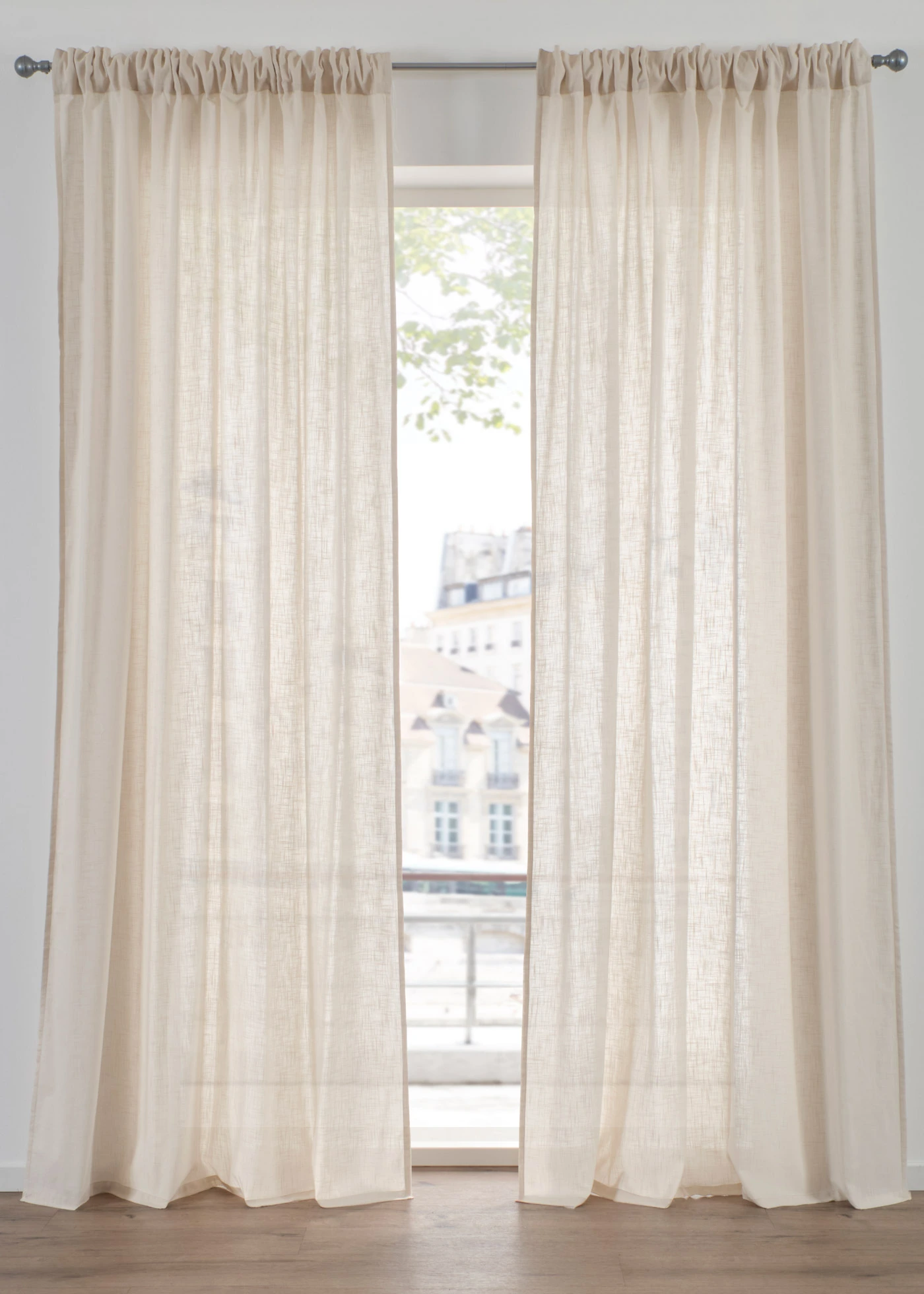 Rideau en coton (1 pce) • crème • Boutique bonprix