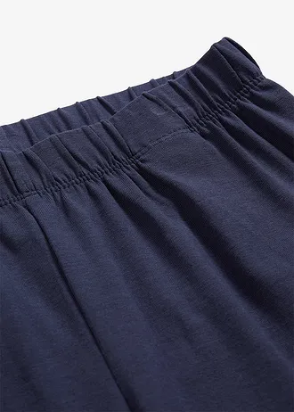 Legging elasztikus bio-pamut keverékből (3 db-os csomag) • sötétkék • bonprix áruház